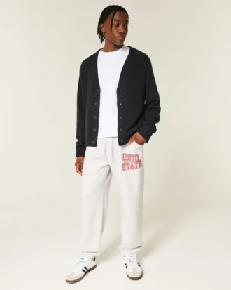 Die Ohio State University Buckeyes Graphic Baggy Cinch Fleece Jogginghose