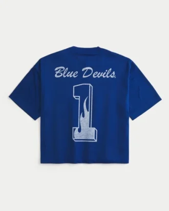 Duke University Blue Devils Grafik-Football-Trikot