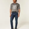 Dunkelblaue Athletic Skinny Jeans Dunkelblaue Athletic Skinny Jeans