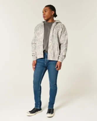 Dunkelblaue Athletic Skinny Jeans