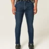 Dunkelblaue Athletic Skinny Jeans Dunkelblaue Athletic Skinny Jeans