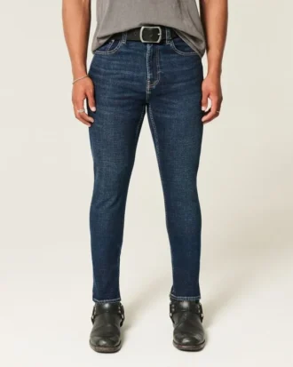 Dunkelblaue Athletic Skinny Jeans