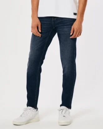 Dunkelblaue Athletic Skinny Jeans