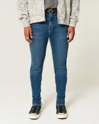 Dunkelblaue Athletic Skinny Jeans