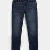 Dunkelblaue Athletic Skinny Jeans Dunkelblaue Athletic Skinny Jeans