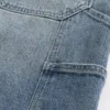 Dunkelblaue Baggy-Jeansshorts Dunkelblaue Baggy-Jeansshorts