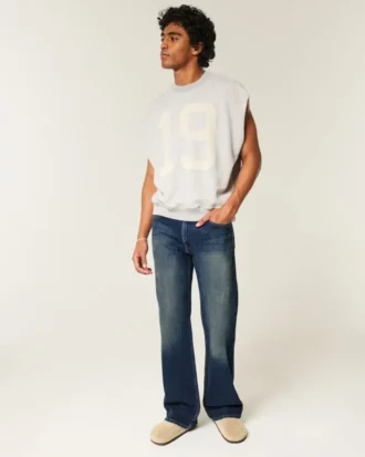 Dunkelblaue Relaxed Bootcut Jeans Dunkelblaue Relaxed Bootcut Jeans