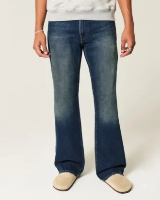 Dunkelblaue Relaxed Bootcut Jeans Dunkelblaue Relaxed Bootcut Jeans