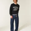 Dunkelblaue Skater-Baggy-Jeans