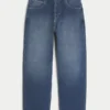 Dunkelblaue Skater-Baggy-Jeans