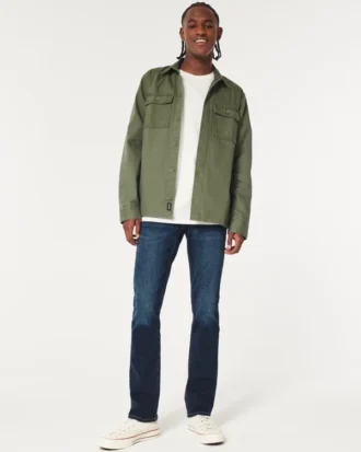 Dunkelblaue Slim-Fit-Jeans