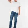 Dunkelblaue Slim-Fit-Jeans Dunkelblaue Slim-Fit-Jeans