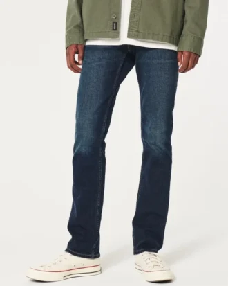 Dunkelblaue Slim-Fit-Jeans