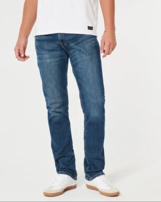 Dunkelblaue Slim-Fit-Jeans