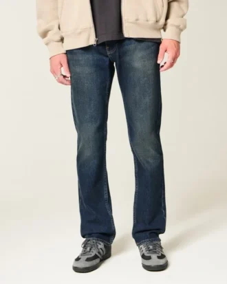Dunkelblaue Slim-Fit-Jeans