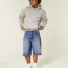 Dunkelblaue, superbaggy Jeansshorts Dunkelblaue, superbaggy Jeansshorts
