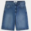 Dunkelblaue, superbaggy Jeansshorts Dunkelblaue, superbaggy Jeansshorts