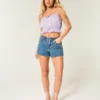 Easy Crop Trägerloses Tube-Top mit Spitzeneinsatz Easy Crop Trägerloses Tube-Top mit Spitzeneinsatz