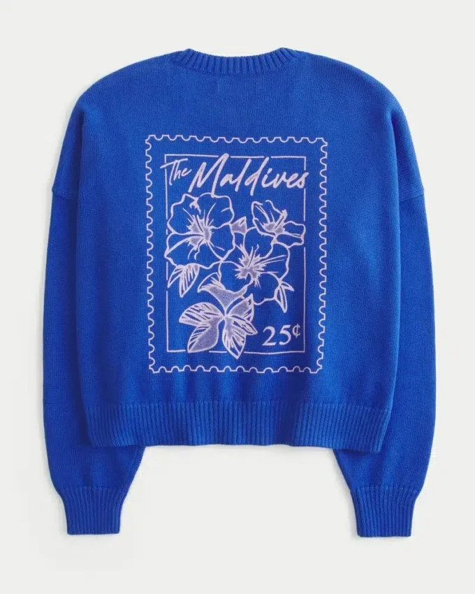 Easy Maldives Graphic Crew Sweater Easy Maldives Graphic Crew Sweater