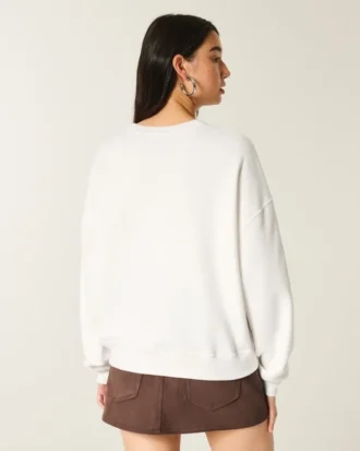 Easy New York Sweatshirt mit Gitarrenprint und Nieten
