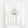 Easy New York Sweatshirt mit Gitarrenprint und Nieten Easy New York Sweatshirt mit Gitarrenprint und Nieten