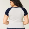 Easy Notch-Neck Sweet ’n Sporty Graphic Baby Tee Easy Notch-Neck Sweet ’n Sporty Graphic Baby Tee