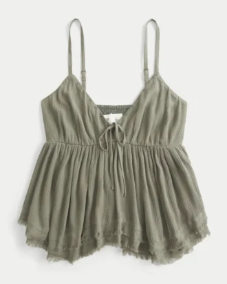 Easy Studded Babydoll Top