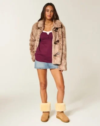 Einfach zu bindendes Henley-Babydoll-Oberteil