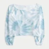 Einfach zu bindendes Sweatshirt mit doppeltem Schulterausschnitt Einfach zu bindendes Sweatshirt mit doppeltem Schulterausschnitt