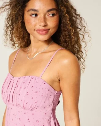 Einfaches trägerloses Babydoll-Oberteil