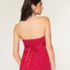 Einfaches trägerloses Babydoll-Oberteil