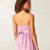 Einfaches trägerloses Babydoll-Oberteil