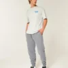 Entspannte Jogginghose mit Rippstrick Entspannte Jogginghose mit Rippstrick