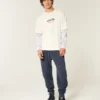 Entspannte Jogginghose mit Rippstrick