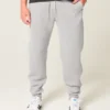 Entspannte Jogginghose mit Rippstrick