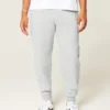 Entspannte Jogginghose mit Rippstrick