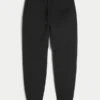 Entspannte Jogginghose mit Rippstrick Entspannte Jogginghose mit Rippstrick
