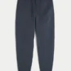 Entspannte Jogginghose mit Rippstrick