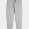 Entspannte Jogginghose mit Rippstrick
