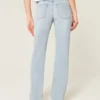 Entspannte Straight-Jeans mit niedriger Leibhöhe und heller Waschung Entspannte Straight-Jeans mit niedriger Leibhöhe und heller Waschung
