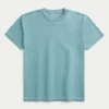 Entspanntes gewaschenes Crew-T-Shirt Entspanntes gewaschenes Crew-T-Shirt