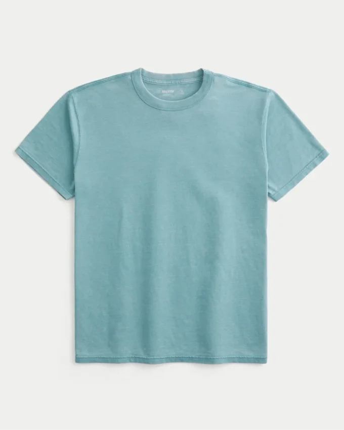 Entspanntes gewaschenes Crew-T-Shirt Entspanntes gewaschenes Crew-T-Shirt
