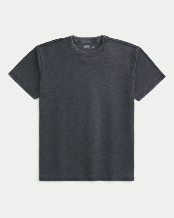 Entspanntes gewaschenes Crew-T-Shirt Entspanntes gewaschenes Crew-T-Shirt