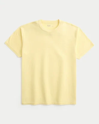Entspanntes gewaschenes Crew-T-Shirt
