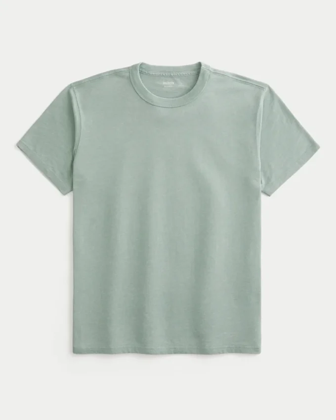 Entspanntes gewaschenes Crew-T-Shirt Entspanntes gewaschenes Crew-T-Shirt