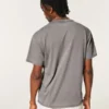 Entspanntes gewaschenes Crew-T-Shirt Entspanntes gewaschenes Crew-T-Shirt