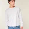 Entspanntes Langarm-T-Shirt aus Baumwolle