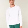 Entspanntes Langarm-T-Shirt aus Baumwolle Entspanntes Langarm-T-Shirt aus Baumwolle