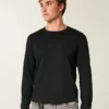 Entspanntes Langarm-T-Shirt aus Baumwolle Entspanntes Langarm-T-Shirt aus Baumwolle