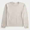 Entspanntes Langarm-T-Shirt aus Baumwolle Entspanntes Langarm-T-Shirt aus Baumwolle